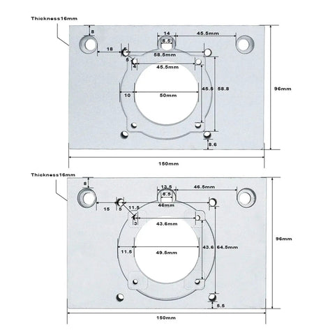 Built Like A Tank Metal Ball Screw Nut Motion Table And Sliding Rail Kit Paired With Smooth As Butter Hgr20 Linear Guides And Plug And Play Servo Motor Mount For Serious Builds, metal mounting plate with dimensions.