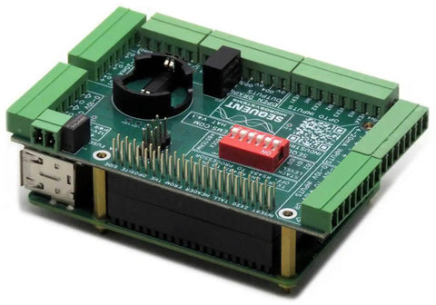 Badass Industrial Automation HAT For Raspberry Pi with optically isolated IO, analog inputs, and RS485 interface.