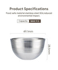 High Grade Refillable Coffee Filter Pod Compatible With Icareless And Keurig Style Brewers, stainless steel, 49.1mm diameter, 28.5mm height.