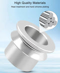 Five Eighths To One Half Inch High Misalignment Spacer Heims Adapter For Rod End To Rod End Linkages, Standard Ball Width, Heavy Duty Automotive And Off Road Suspension Connection, chrome spacer