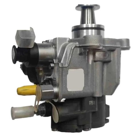 Close-up of Fuel Injection Rail Pump 0445020517 5303387 Replacement For CP4 Turbo Diesel Engine ISF3.8 3.8L, showing parts and design.