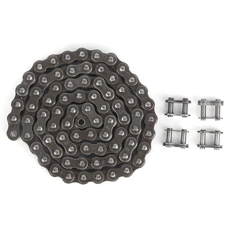 Robust Roller Chain For Tetrix Robot Projects Featuring Steel Links With 6.35 Mm Pitch And Custom Cut Length, with connecting links.