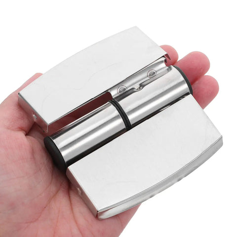 Heavy Duty Stainless Steel Bathroom Partition Door Hinges For Foldable Toilet Stall Doors Left Right Flush Mount Quiet Operation