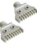 Two Pack G1/4 BSPT Male ABS Flat Nozzle Set For Air Blow Off And Flat Jet Nozzles Dust Removal And Cleaning Accessories Grey