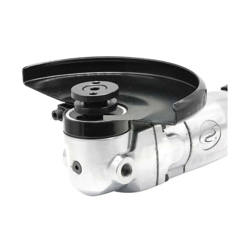 7 Inch Pneumatic Angle Grinder Air Powered Die Grinder close-up showing the durable metal body and adjustable black guard.