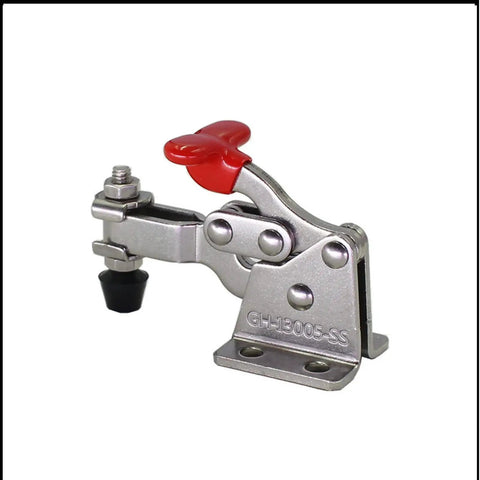Heavy Duty Vertical Toggle Clamp With 150 Pound Capacity Smooth As Silk Quick Release Lever Adjustable Jaw For Jigs And Fixtures Dead Straight Workhorse For Woodworking Or Sheet Metal Jobs