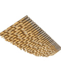 Professional 115 Piece Titanium Coated Drill Bit Set Round Shank with various sizes for wood and metal work.