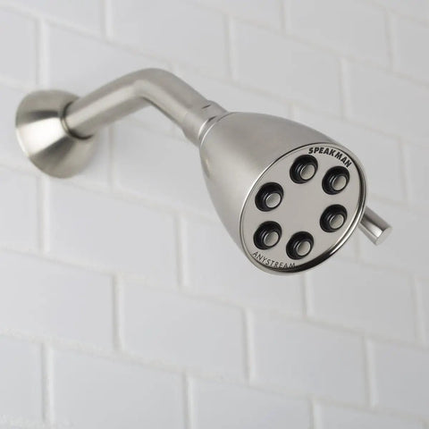Power Up Your Shower With This Brass Anystream High Pressure Shower Head In Brushed Nickel That Delivers A 360 Degree Adjustable Spray