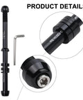 Thru Axle Skewer For Bike Trainers, CNC Machined Aluminum, Adjustable 12x142-148mm With P1.0 P1.5 P1.75 Pitch, tool included