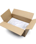 QiiMii sanitary valve packaging: stainless steel 304 tri-clamp valve wrapped in white inside open box.