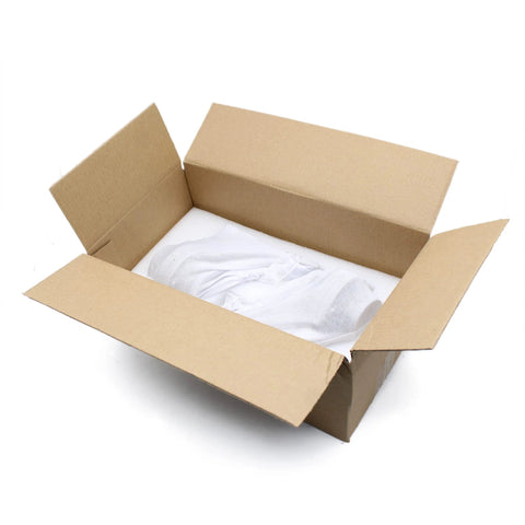QiiMii sanitary valve packaging: stainless steel 304 tri-clamp valve wrapped in white inside open box.