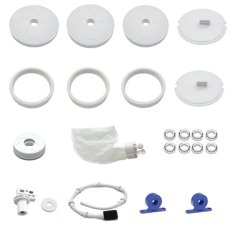 Polaris 180 280 Pool Cleaner Rebuild Kit With Wheels Bearings Turbine Debris Bag Tail Hose Head Float Scrubber Swing Axle