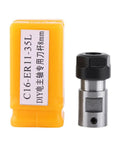 Jiawu ER11 Collet Chuck with Precision Ground Parts and Straight Extended Shank for CNC Milling Drilling Tapping