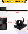 Display Screen For Q20 H20 H26 Pro Electric Bicycles Ride Ready All In One LCD Readout With Real Time Speed Odometer Battery Level PAS Gear And Fault Diagnostics Broad 24V To 60V System Compatibility shown with dimensions.