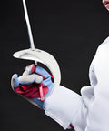 Stainless Steel Fencing Hand Guard Replacement For Training And Competition Epee And Foil Hands Protector in use