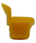 Side view of Tire Changer Nylon Insert Kit For Mount Duck Head Rim Edge Protection, yellow nylon insert, demount head part