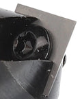 Pro Level V Shape Router Bit Packing Heavy Duty Quarter Inch Shank For Ninety Degree Chamfering And Forty Five Degree Milling detailed view showing sharp tungsten carbide edge.