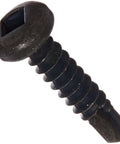 Steel Self Drilling Screw With Black Oxide Finish Pan Head And Square Drive For Durable Quick Install Drill Point Size Two