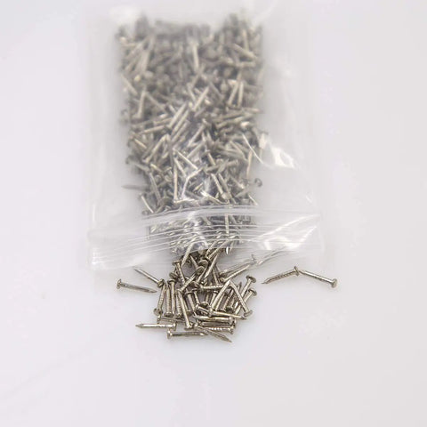 500 Pack Tiny Round Head Nails For String Art And Woodworking 10mm Length 1mm Thread Diameter Iron Silver Finish Mini Nails
