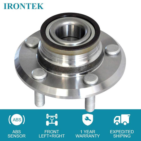 Front Wheel Hub And Bearing Assembly Pair With ABS 5 Lug For Dodge Challenger Charger Magnum And Chrysler 300 2005 To 2014 RWD Drop In Fit Heavy Duty Precision Bearing Two Pack