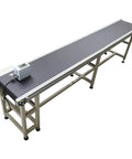 Industrial-Grade Electric PVC Belt Conveyor With Adjustable Speed, Desktop Transport Machine, aluminum frame, black belt