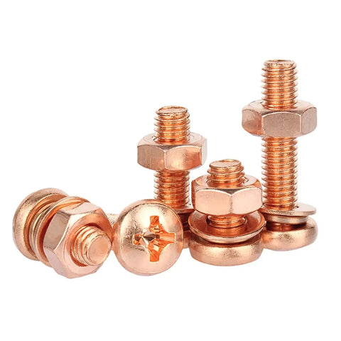 Heavy Duty Cross Head Screws And Nuts Kit With Flat And Spring Washers M6x16mm Stainless Steel 304 All In One Hardware Fastener Set For Indoor And Outdoor Use, shown with screws, nuts, and washers