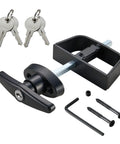 Heavy Duty Shed Door Latch Kit With T Handle Lock For Barn Gate Garage Doors Four And A Half Inch Stem Adjustable Latch Fit