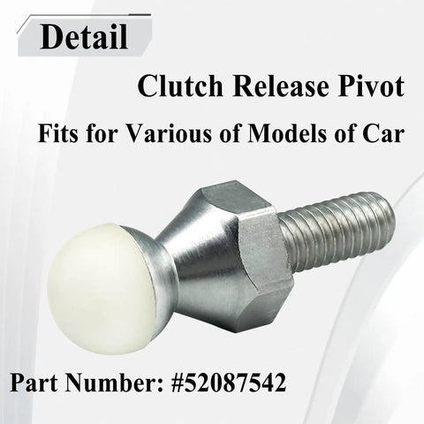 Clutch Release Pivot Ball Stud 52087542 Replacement For G56 NV4500 NV5600 Transmissions, metal threaded stud