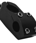 Black Aluminum Bike Stem 50Mm Length With 7 Degree Handlebar Angle For Solid Handling 22.2Mm Clamp And 28.6Mm Steerer Diameter Forged Alloy Lightweight Build Great For Road And Mountain Bikes