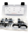 120 Piece Pro Grade O Ring Kit For SAE J2244/2 ISO 6149 Metric Port Hydraulic Fittings Includes 9 Sizes Buna N 90 Durometer