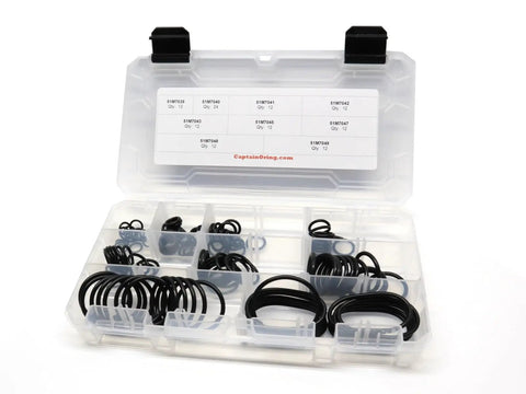 120 Piece Pro Grade O Ring Kit For SAE J2244/2 ISO 6149 Metric Port Hydraulic Fittings Includes 9 Sizes Buna N 90 Durometer