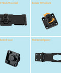Keyed Hasp Lock 4 Inch Heavy Duty Pack Lock Clasp for Cabinets, Closets, Drawers, Barns, Fences and Garage Doors Black Zinc Alloy with Keys