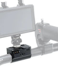 Pro Ring Grip Power Hub for DJI RS2 RS4 RS5 with monitors and wireless gear mounted on aluminum and steel rig.
