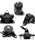 Set Of 5 Engine Motor Mounts And Transmission Mount Kit For 2008 2012 Honda Accord 2.4L L4 And 2009 2013 TSX shown in black finish