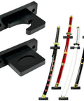 Vertical Katana Wall Mount Holder Adjustable Samurai Sword Wall Hanger For Slanted Display And Cosplay Blade Collection Bamboo