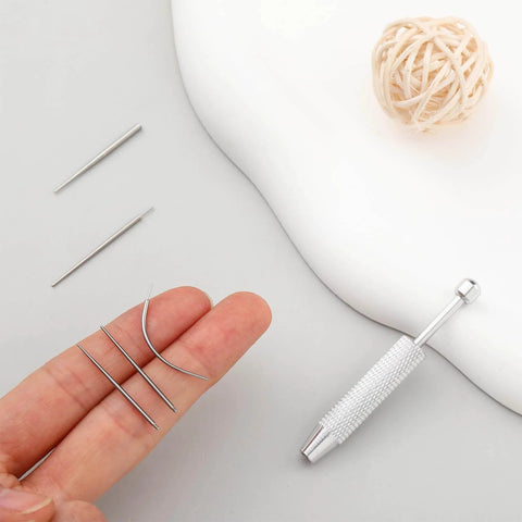 Piercing Taper Grabber Tool For No Fuss Easy Jewelry Changes And Flat Back Earrings Insertion 20G Stainless Steel Threadless Insertion Pin Flat Back Earrings Applicator Kit For Ear Nose Lip Piercing Pro Grade Safe Precise DIY Body Jewelry.