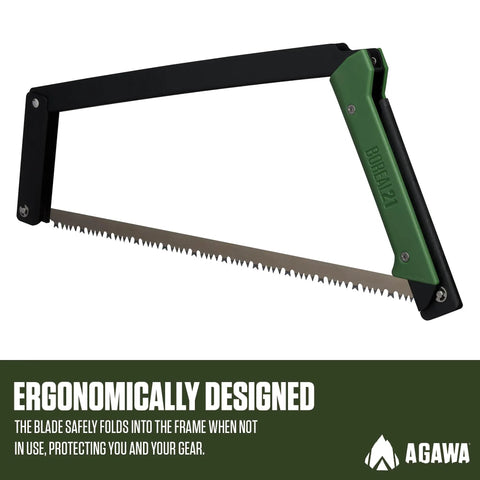 21 Inch Folding Saw With All Purpose Blade For Camping Gear And Outdoor Adventures Ultralight Ergonomic Wood Cutting Tool
