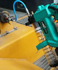Cordless Grease Gun Kit With Variable Speed And 21V Max Liion Battery Automatic Operation Lightweight Ergonomic Grip in use