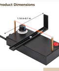 Adjustable 0 To 700 Celsius Mini Ribbon Cutter Machine With 60W Heat Fast Heat Up Electric Craft Tool, showing dimensions 1.18 to 6.1 in.