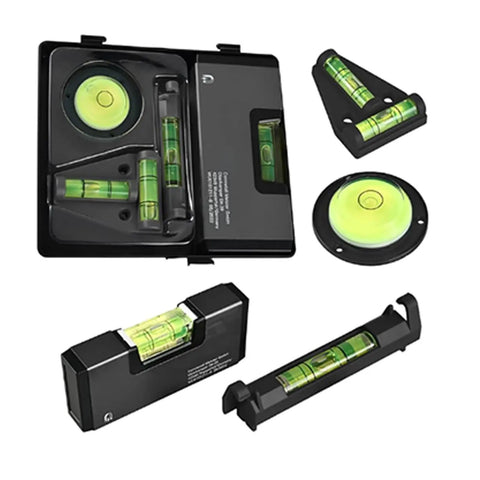 Torpedos, Pocket Levels in a compact storage case featuring bubble levels for precise alignment.