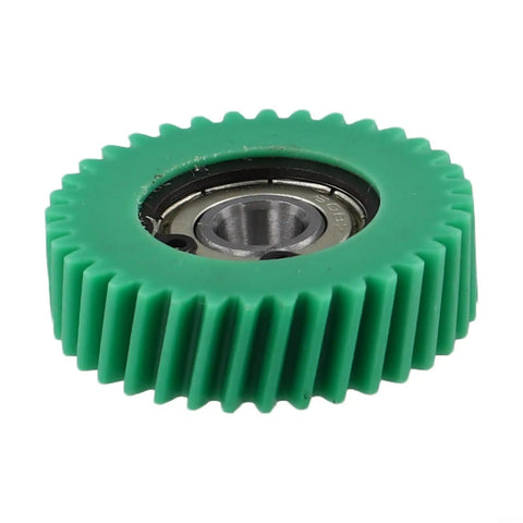 Three Piece Planetary Gear Set Featuring 36T Oblique Teeth With 608 Bearings 38.5x11mm, green nylon gear for e-bike upgrade.