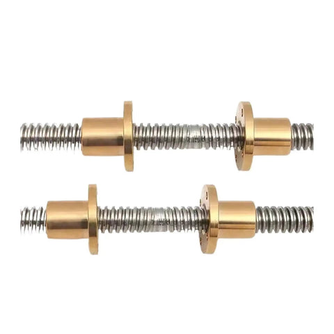 Tough As Nails T20 Lead Screw With Right Left Threads And Secure Nut For Slick 3D Printer And Cnc Gantry Upgrades shown from the side.