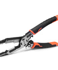 9-In-1 Wire Stripper Tool With Pliers And Cable Cutters Heavy Duty Pro Grade Multi Function Electrical Crimping And Cutting Tool