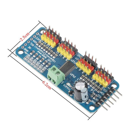 PCA9685 16 Channel PWM Servo Driver Board Module With I2C Interface 12 Bit Controller For Arduino And Raspberry Pi, dimensions.