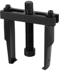 Two Jaw Bearing Puller For Auto Repair, adjustable dual jaw gear remover, beefy steel construction with secure grip, pro auto shop hand tool.
