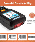 Pro Grade Wireless Barcode Scanner With Rechargeable Battery And 2 4 Ghz Rf Transceiver For Hassle Free Warehouse Inventory Tracking And Store Checkout Scanning displaying powerful decode features.