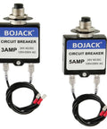 Resettable Fuse Circuit Tester For HVAC Breakers, 3 Amp and 5 Amp, UL rated, black circuit breaker with cables