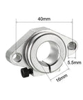 Aluminum Linear Motion Rail Clamping Rod Guide Support For 16mm Shaft Durable Rail Kit For Pro Grade Precision Sliding In CNC And DIY Projects 4 Pack Corrosion Resistant Smooth Operation, 40mm mount, 5.5mm holes
