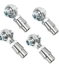 Heavy Duty Heim Joint Rod End Assembly 4 Pack With 3 4 Inch 16 Thread Grooves, stainless steel, for suspension linkage upgrades.