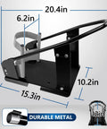 Beefy Heavy Duty Steel Motorcycle Wheel Chock With 1800 Lbs Capacity Front Wheel Stand Featuring 3 Adjustable Height Holes